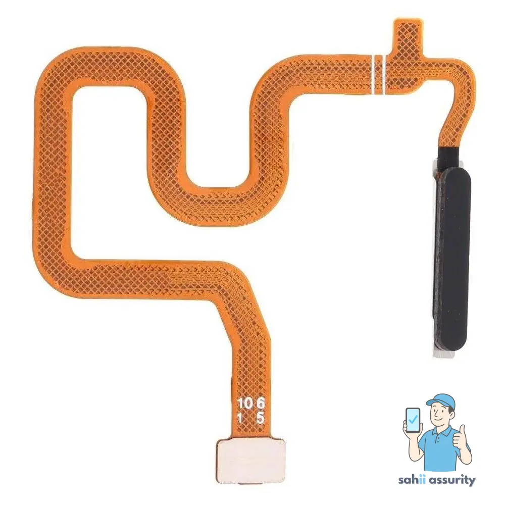 Fingerprint Sensor with Flex Cable for Realme 6 Pro Black thumbnail